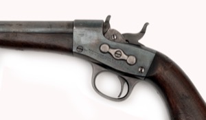 Pistole Remington rolling block vzor 1867 pro námořnictvo