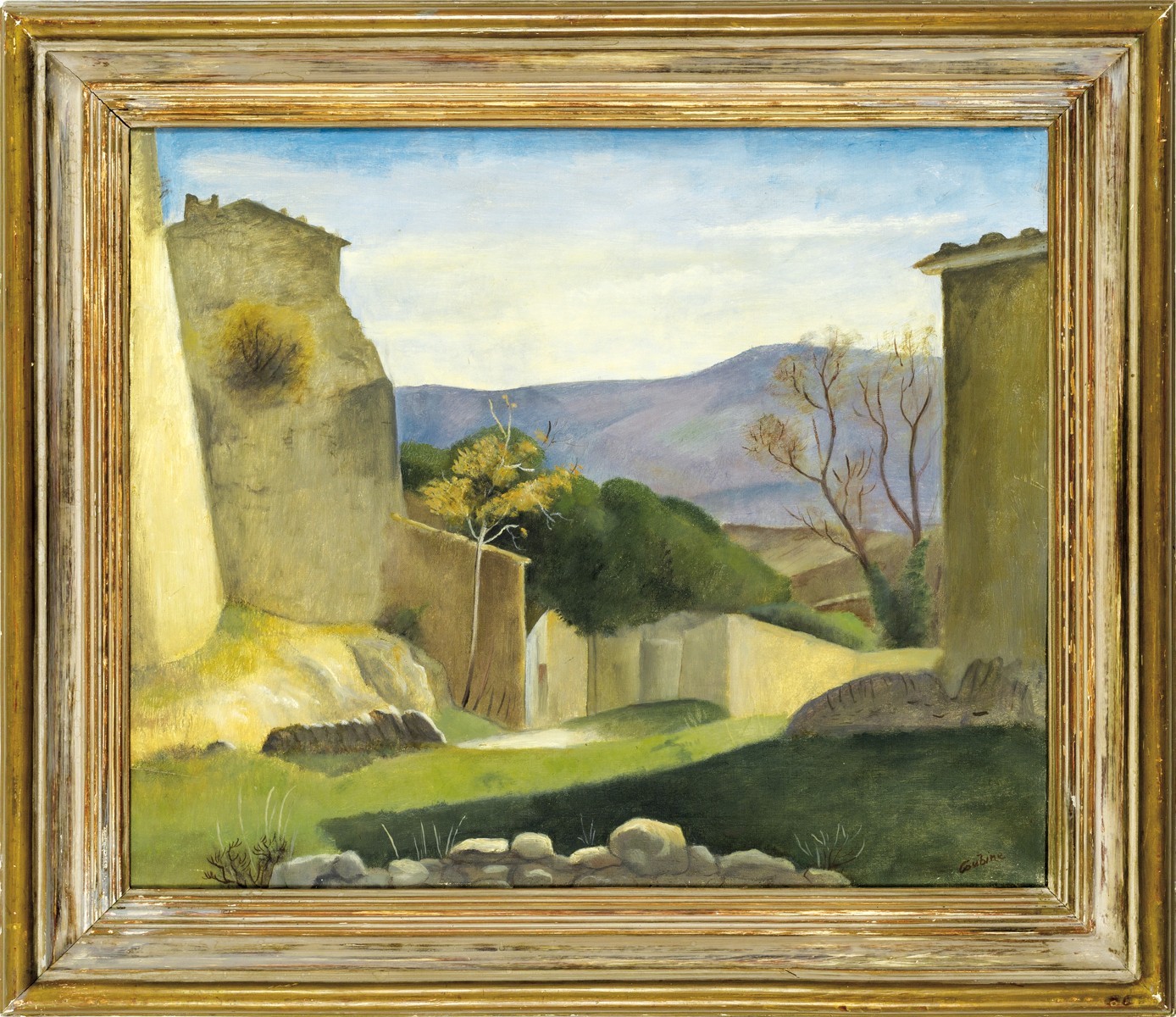 Otakar Kubín - Provensálská krajina (Výhled ze Simiane)