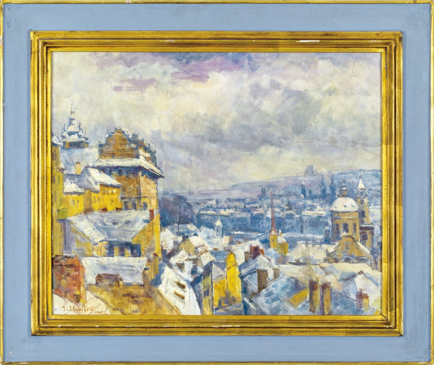 Jan Slavíček - Praha zimní