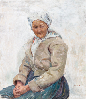 Koudelka (Joža) Josef | Portrét ženy v čepci