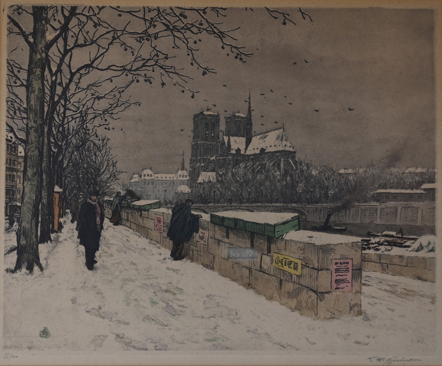 Šimon Tavík František (1877 - 1942), Notre Dame v zimě, Paříž