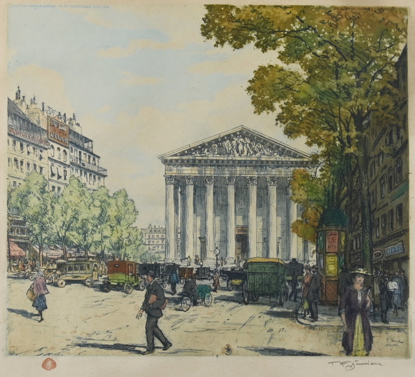 Šimon  Tavík František (1877 - 1942), Paříž-Rue Royale la Madeline