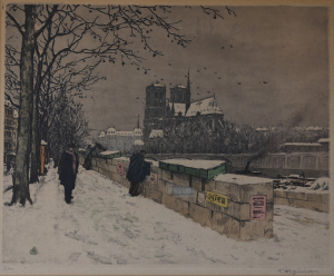 Šimon  Tavík František (1877 - 1942), Notre Dame v zimě, Paříž