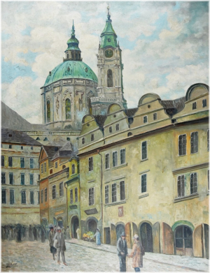 Moravec Alois (1899 - 1987), Chrám sv. Mikuláše v Praze