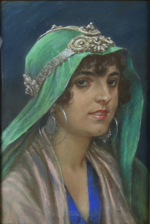 Muttich Kamil (1873 - 1924), Dívka s čelenkou-Azyiade