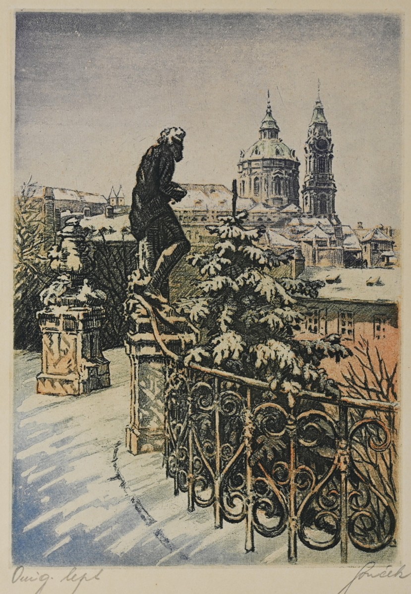 Souček Václav (1887 – 1941), Pražský motiv