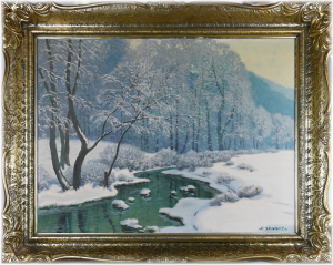 Schadt Karel (1888 – 1955), Zima u řeky
