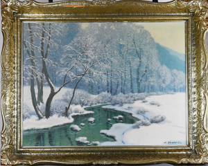Schadt Karel (1888 – 1955), Zima u řeky