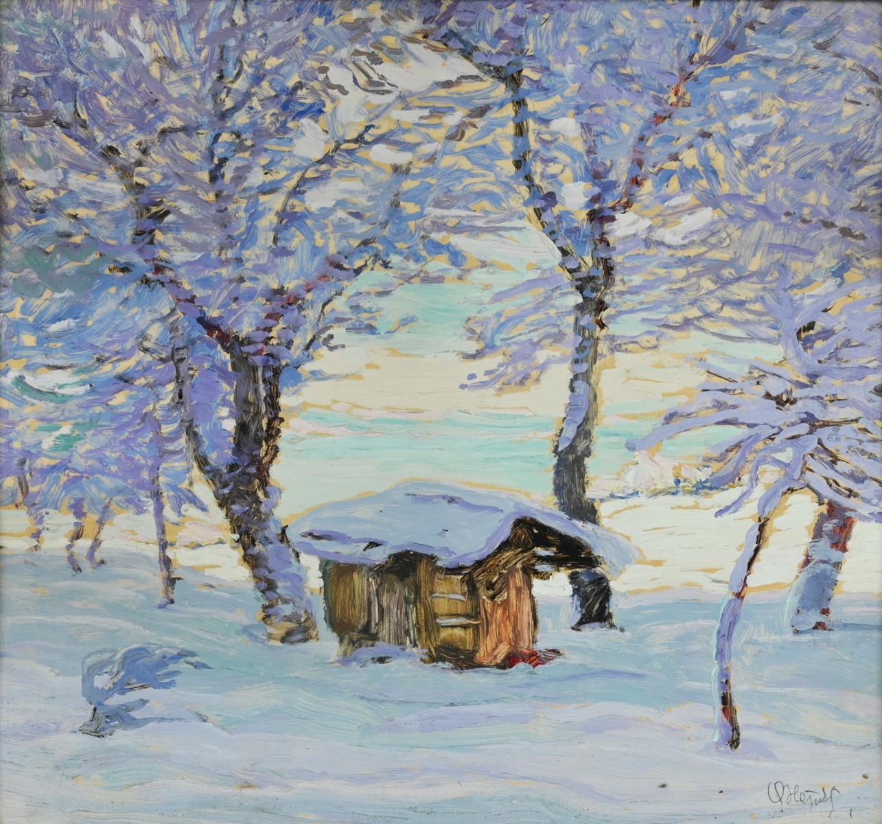 Blažíček Oldřich (1887 – 1953), Sníh na Štramberku
