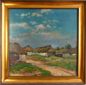 Soukup Josef (1890 – 1970), Na návsi po dešti
