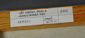 Kubíček Jiří (1930), Kameny
