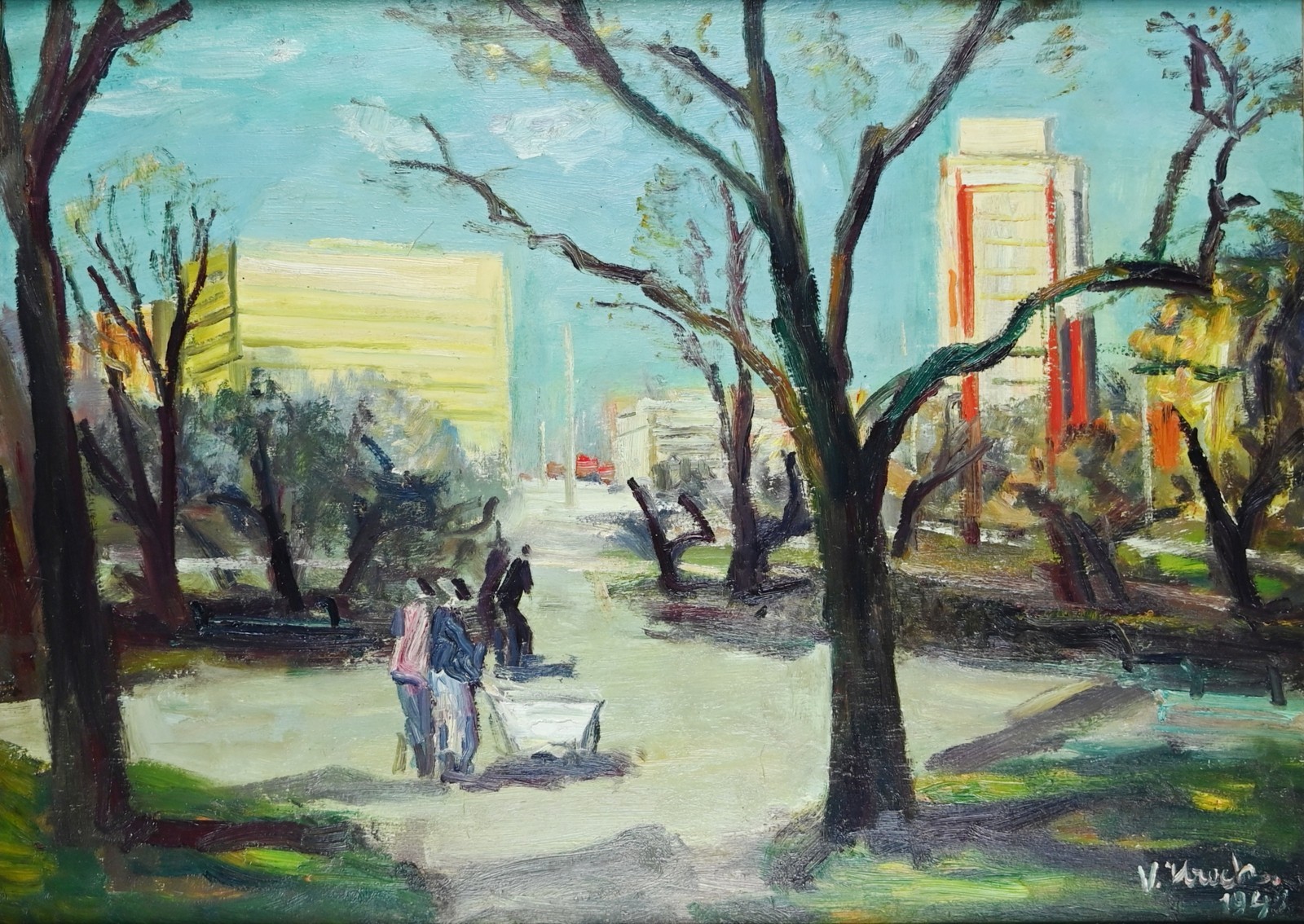 Hroch Vladimír (1907 – 1966), Zlín, v parku