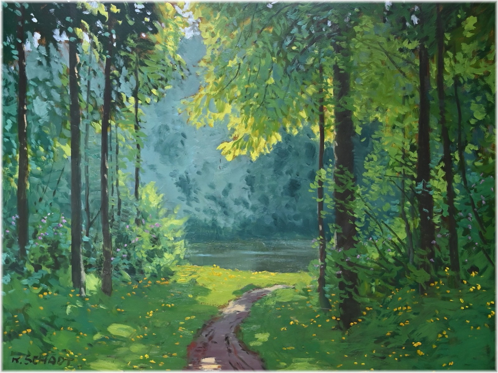 Schadt Karel (1888 – 1955), Cesta lesem