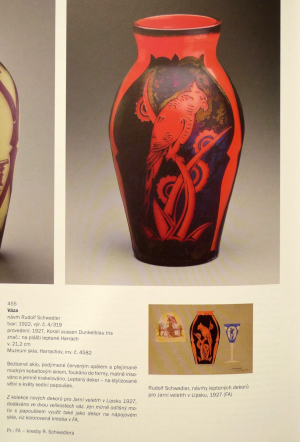 Art deco váza - Harrachov