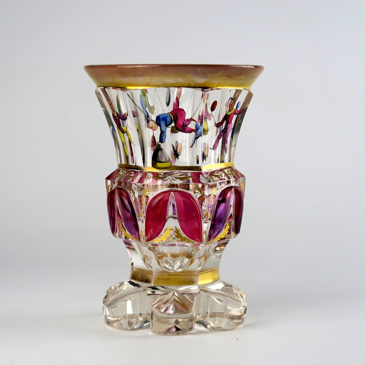 Luxusní biedermeierový pohár - Egermann