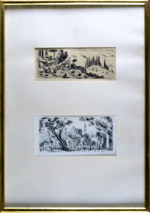 Cyril Bouda (1901 - 1984) | Pohled na Florencii, Italská krajina