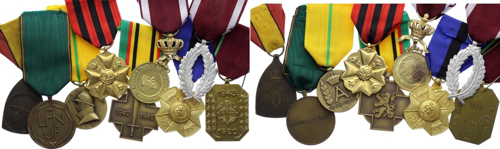 Belgium - 9 Different Awards - Medals - 20th Century