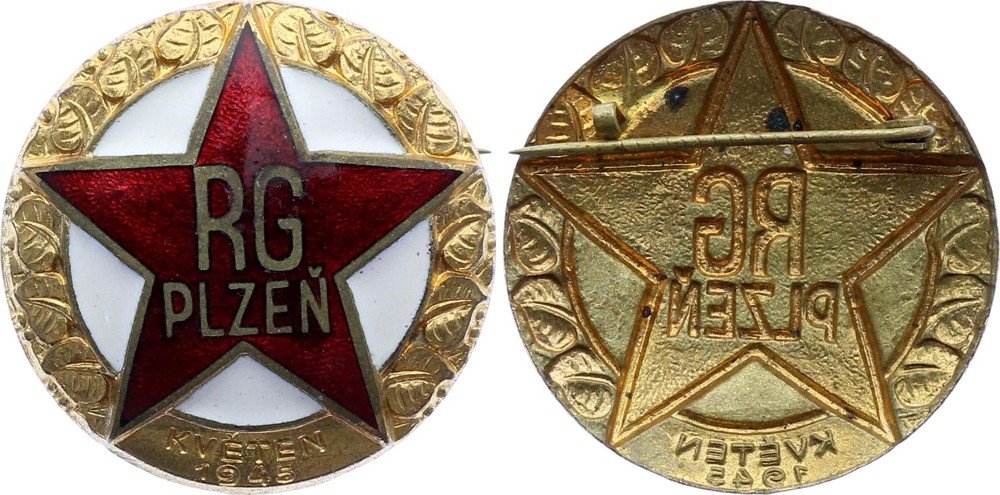 Czechoslovakia Partizan Badge - Plzen