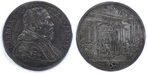 Italian States Papal States Piastra 1675