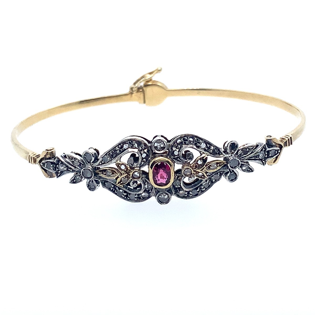 Náramek s diamanty a rubínem | Rakousko - Uhersko | 1850-1870