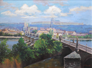 Antonín Augusta - Pohled na Karlův most