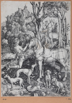 Albrecht Dürer - Svatý Jan před Bohem a starci (Saint John Before God and the Elders, from The Apocalypse)