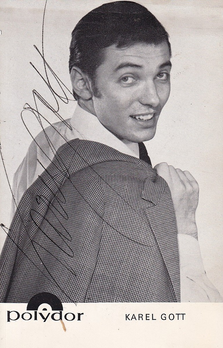 Karel Gott - Podpis na fotografii