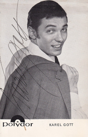 Karel Gott - Podpis na fotografii