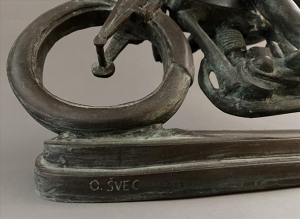 Švec Otakar - Motocyklista (Sluneční paprsek)