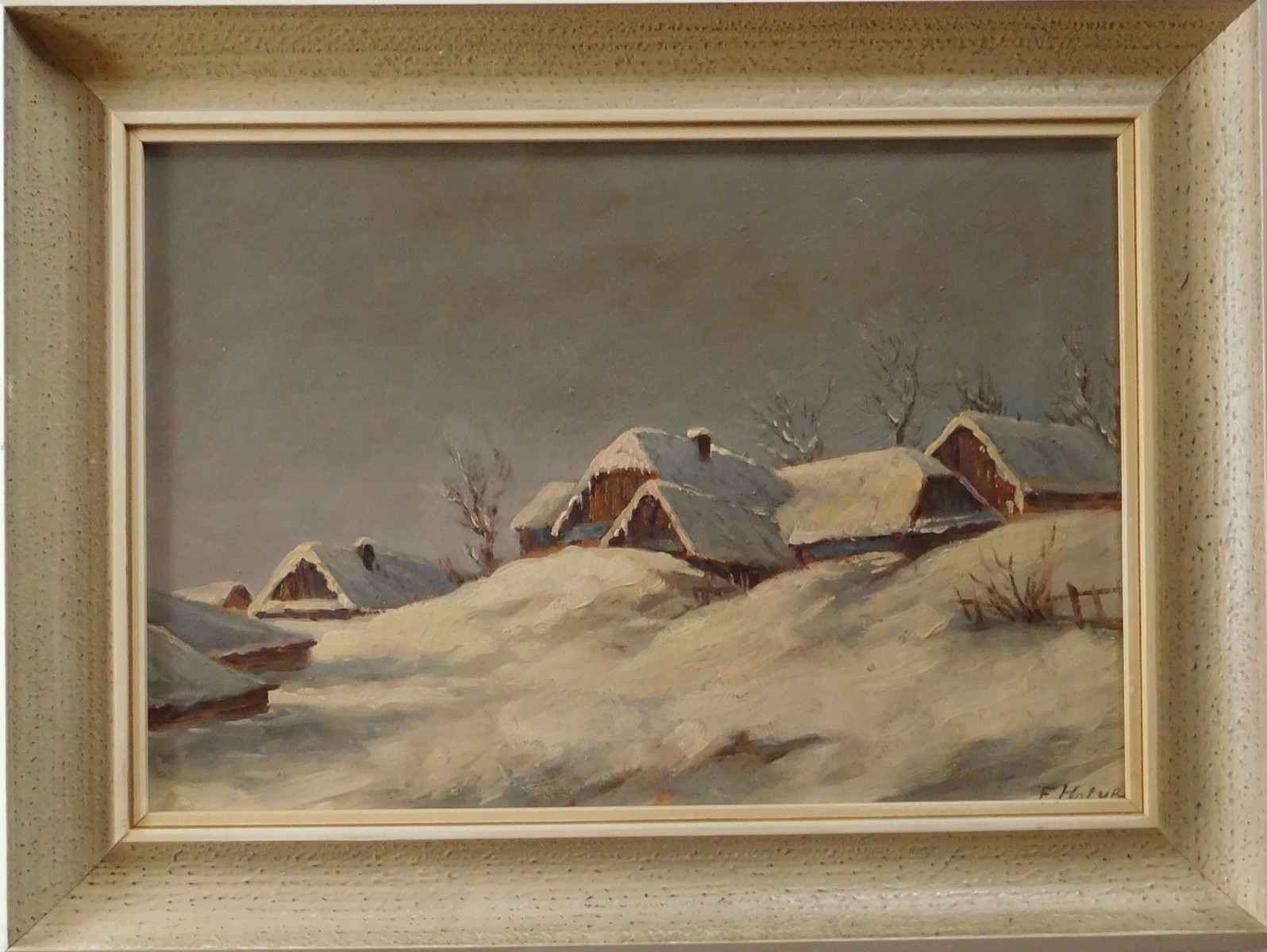 Chalupy pod sněhem - E.Holub