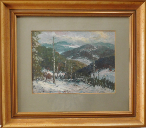 Beskydy po zimní bouři - Adolf Hajduček