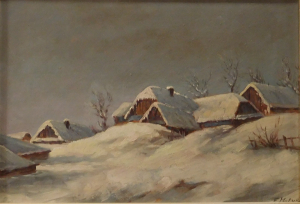 Chalupy pod sněhem - E.Holub