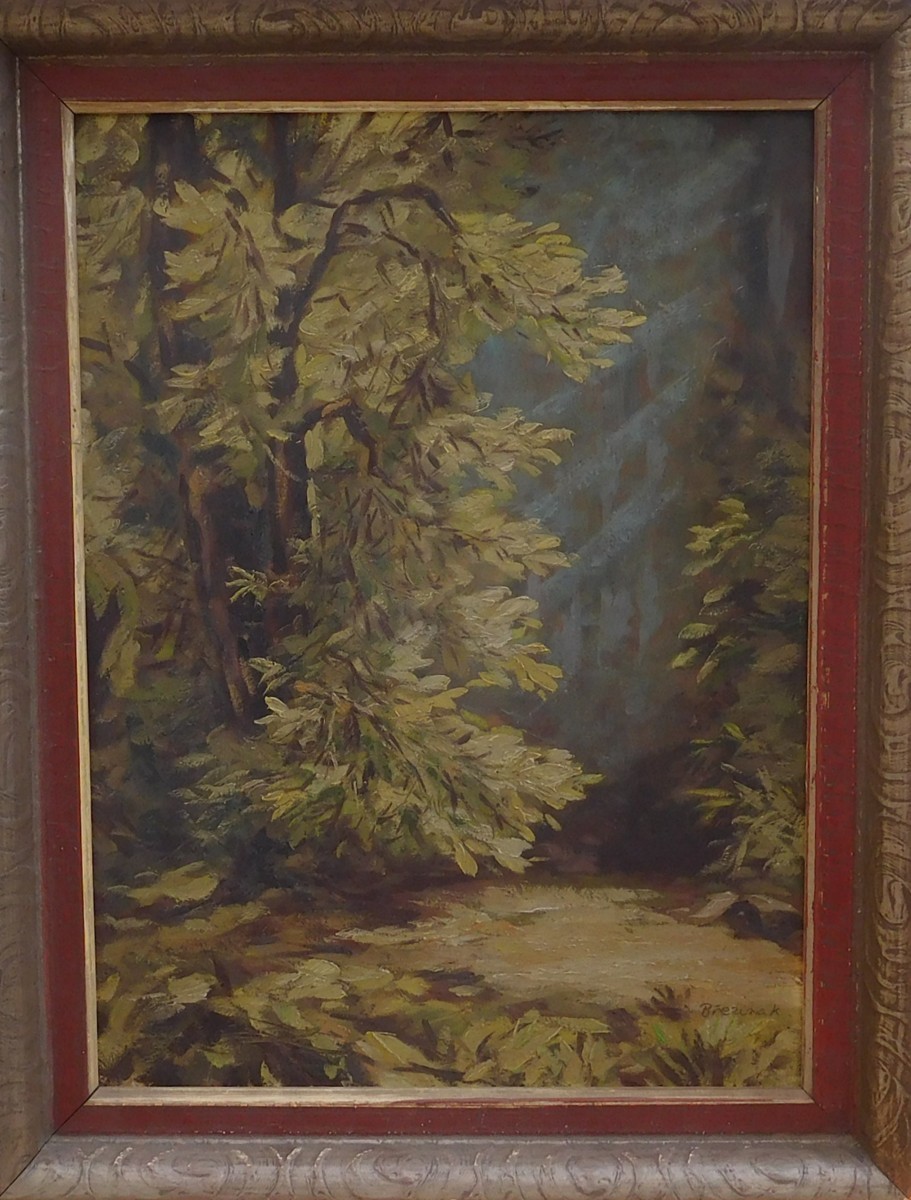V lese - Karel Březina ( 1922 - 2004 )
