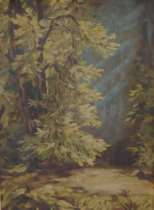 V lese - Karel Březina ( 1922 - 2004 )