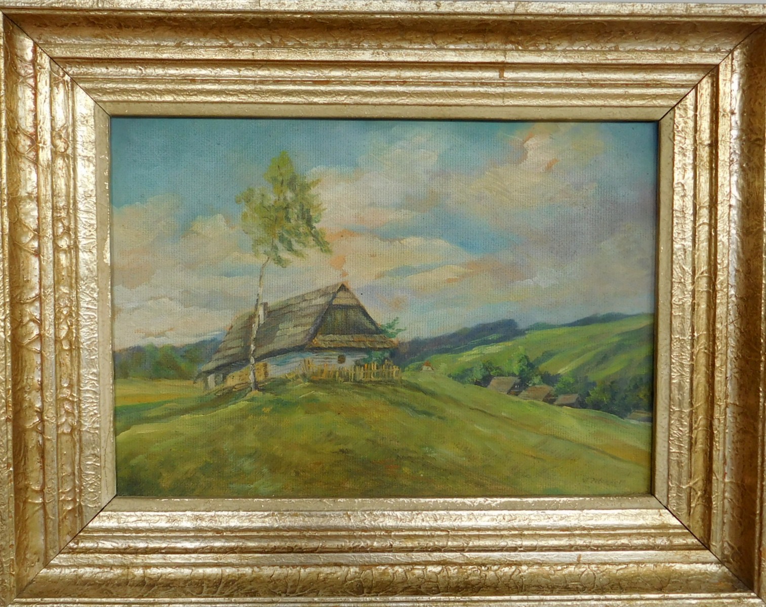 Chalupa s břízou - Ludmila K. Zelenková ( 1908 - ? )