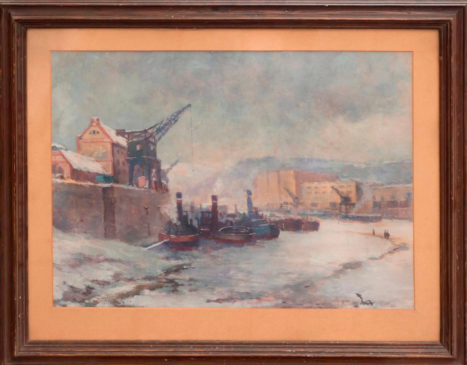 Baumbruck Jaroslav (1921-1960) - "Holešovický přístav v Praze" 