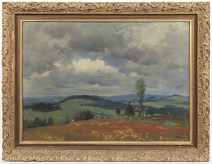 Josef Bureš (1889–⁠1969) Na Lhoteckém kopci, pohled k Hlinsku