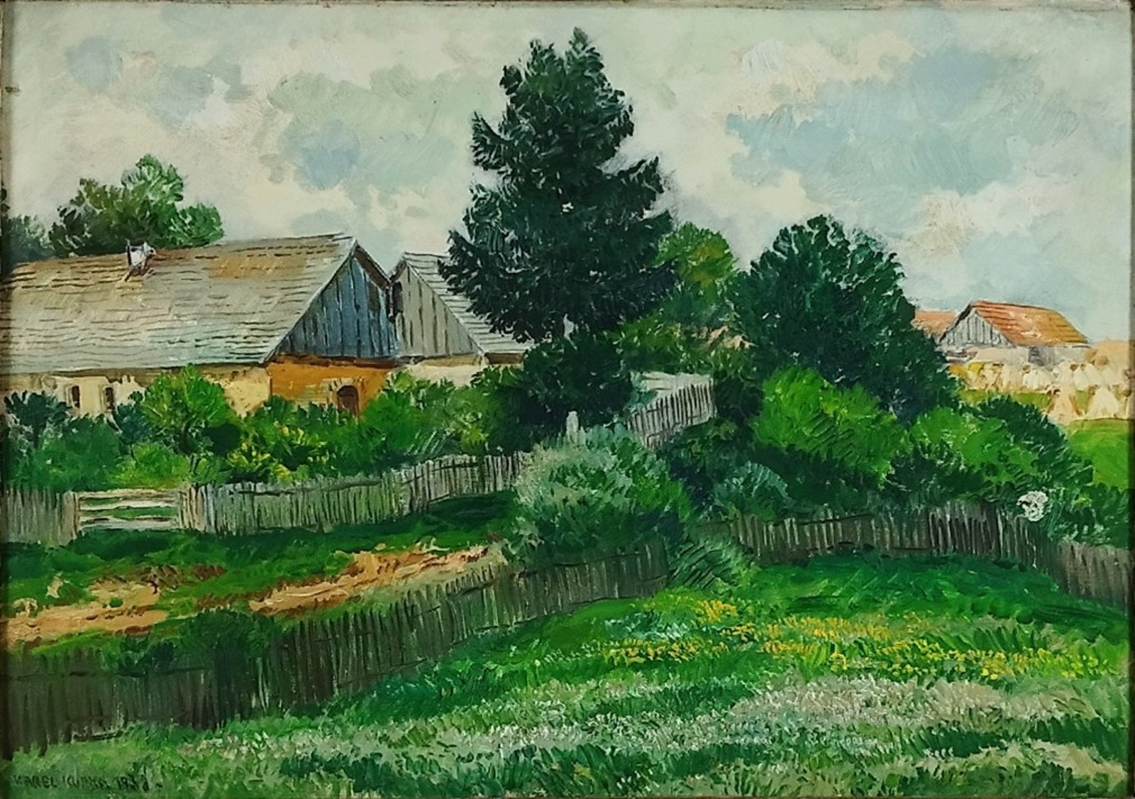 Karel Kupka (1905 – 1971) – Letní ves 1938