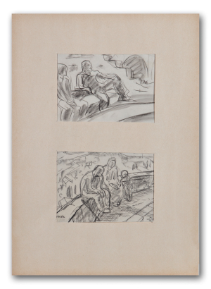 Gruss Franz | 2 studie sedících postav (Fiesole)