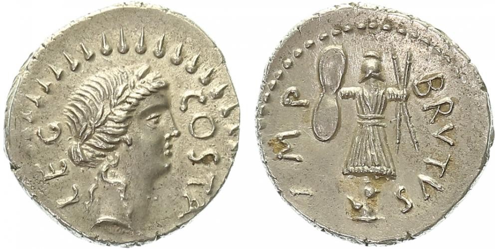 M. Iunnius Brutus, L. Pedanius Costa, 43 - 42 př. Kr.