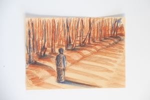 ALEKSANDRA MOISEENKO – Skicy ke kresbám Zánět paměti / Sketches to the drawings Inflammation of Memory