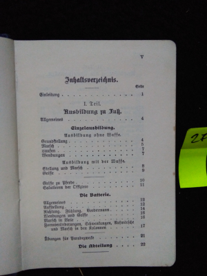 Exergier-Reglement fir die feldartillerie