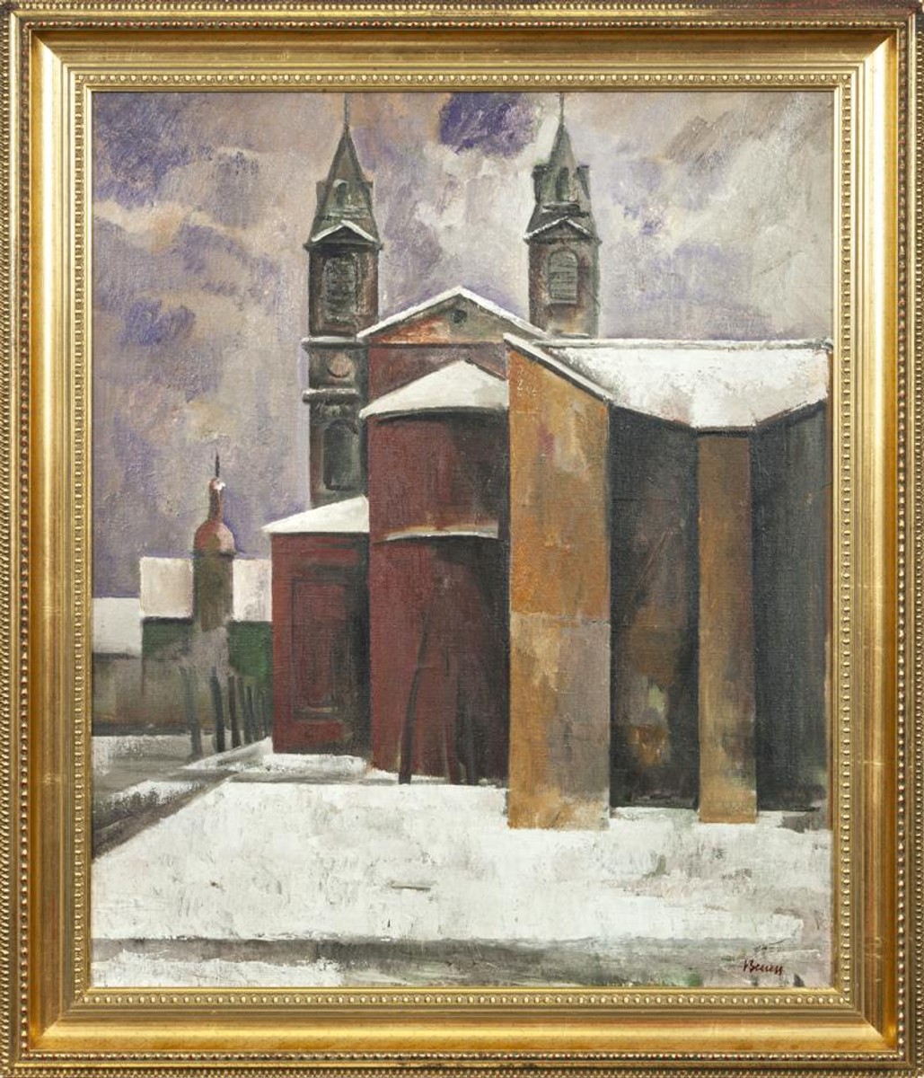 Beneš Vlastimil - Pohled na smíchovský kostel sv. Václava