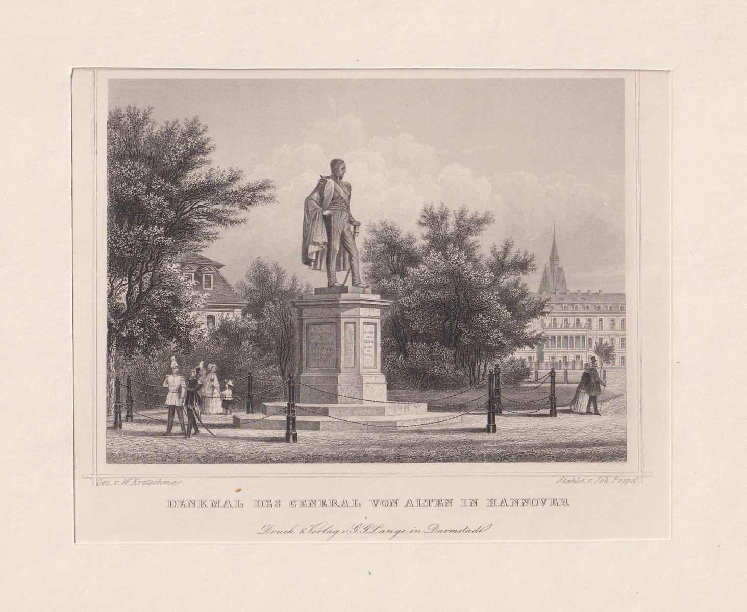 Johann Poppel - Denkmal des General von Alten in Hannover (Pomník generála Altena)