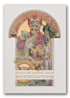 Mucha Alfons | Ex libris Arch. Dr. Jaroslav Polívka