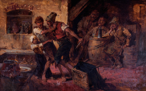 Oliva Viktor 1861-1928 - Hospodská rvačka