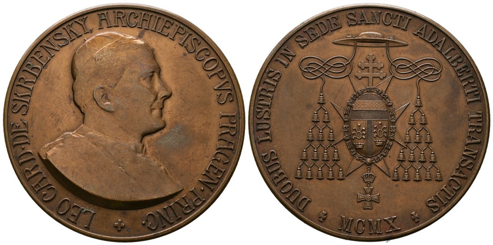 Praha - arcibiskupství, Lev kardinál Skrbenský, 1899 - 1917