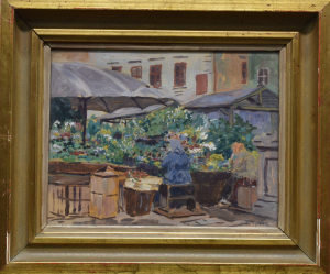 KREPČÍK Jaroslav (1880-1959): Květinový trh.