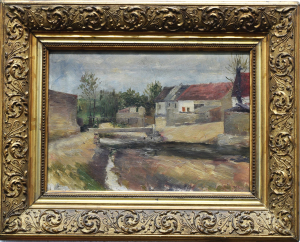 FROMEK František (1873-1930): Domy u řeky.